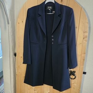 ICE CUBE by MICHAEL 2 pc SUIT DRESS in NAVY , SIZE 10